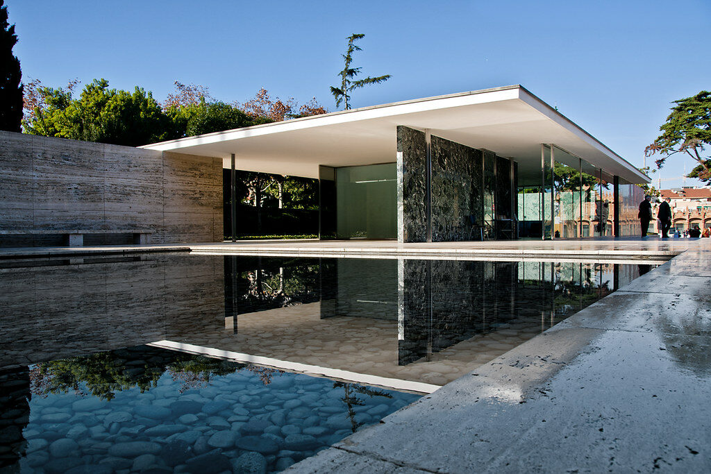 Barcelonský pavilon Miese van der Rohe